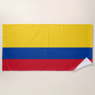 Serviette De Plage Drapeau de la Colombie