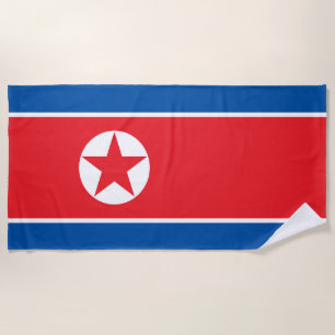 Serviette De Plage Drapeau de la Corée du Nord