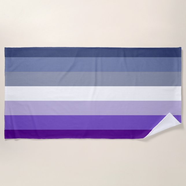 Serviette De Plage Drapeau de la fierté lesbienne (Bouton) (Devant)