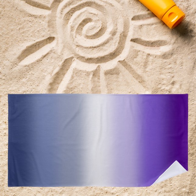 Serviette De Plage Drapeau de la fierté lesbienne du bouton Gradient  (Créateur téléchargé)
