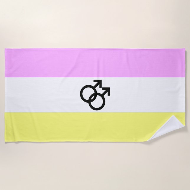 Serviette De Plage Drapeau de la Fierté Twink (Devant)