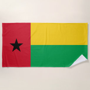 Serviette De Plage Drapeau de la Guinée-Bissau