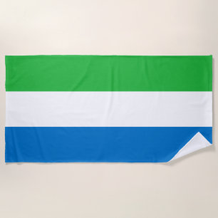 Serviette De Plage Drapeau de la Sierra Leone