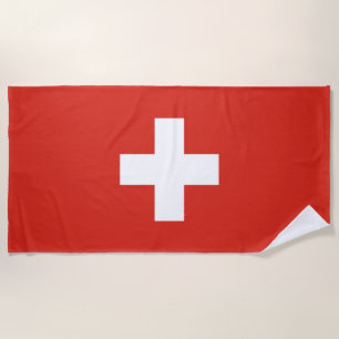 Serviette De Plage Drapeau de la Suisse
