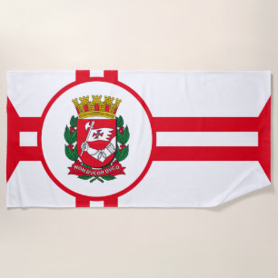 Serviette De Plage Drapeau de la ville de São Paulo