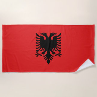 Serviette De Plage Drapeau de l'Albanie