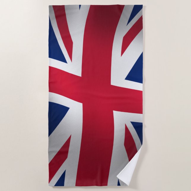 SERVIETTE DE PLAGE DRAPEAU DE L'ANGLETERRE UNION JACK (Devant)