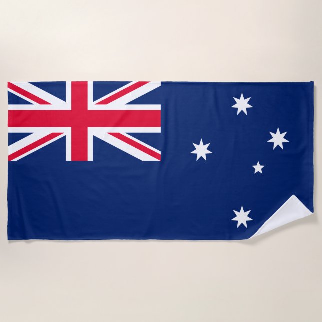 Serviette De Plage Drapeau de l'Australie (Devant)