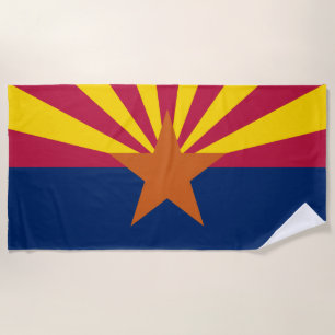Serviette De Plage Drapeau de l'État de l'Arizona