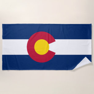 Serviette De Plage Drapeau de l'État du Colorado
