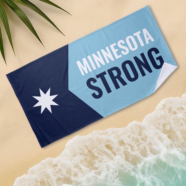 Serviette De Plage Drapeau de l'État rebelle du Minnesota (Créateur téléchargé)