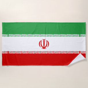 Serviette De Plage Drapeau de l'Iran
