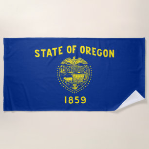 Serviette De Plage Drapeau de l'Oregon