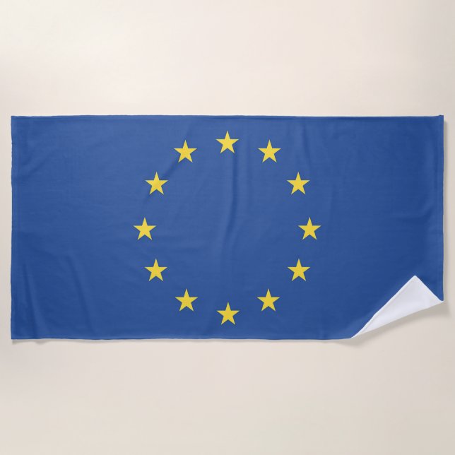 Serviette De Plage Drapeau de l'Union européenne (Devant)