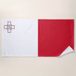 Serviette De Plage Drapeau de Malte