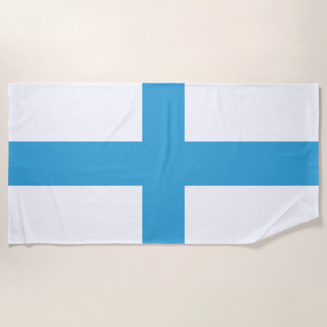 Serviette De Plage Drapeau de Marseille (Devant)