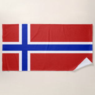 Serviette De Plage Drapeau de Norvège Scandinave