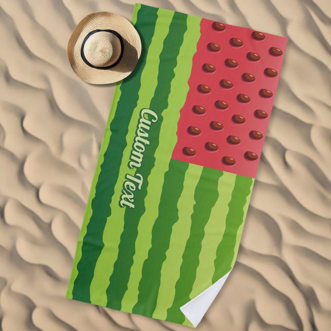 Serviette De Plage Drapeau de pastèque (Créateur téléchargé)