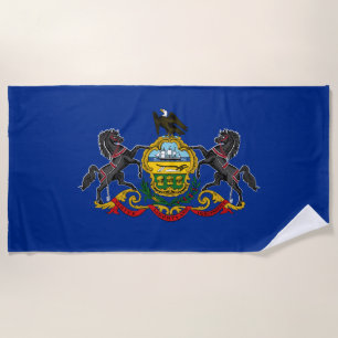 Serviette De Plage Drapeau de Pennsylvanie