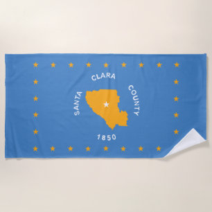 Serviette De Plage Drapeau de Père Noël (département des États-Unis, 
