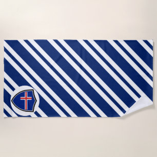 Serviette De Plage Drapeau de plage islandais