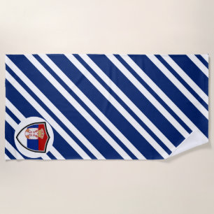 Serviette De Plage Drapeau de plage serbe