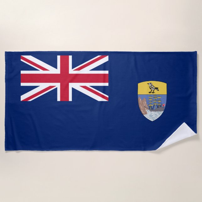 Serviette De Plage Drapeau de Sainte-Hélène (Devant)