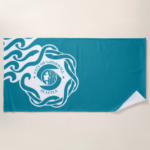 Serviette De Plage Drapeau de Seattle (Washington)