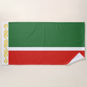Serviette De Plage Drapeau de Tchétchénie