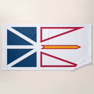 Serviette De Plage Drapeau de Terre-Neuve-et-Labrador (Canada)