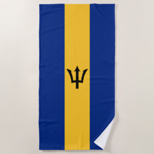 Serviette De Plage Drapeau des Barbade