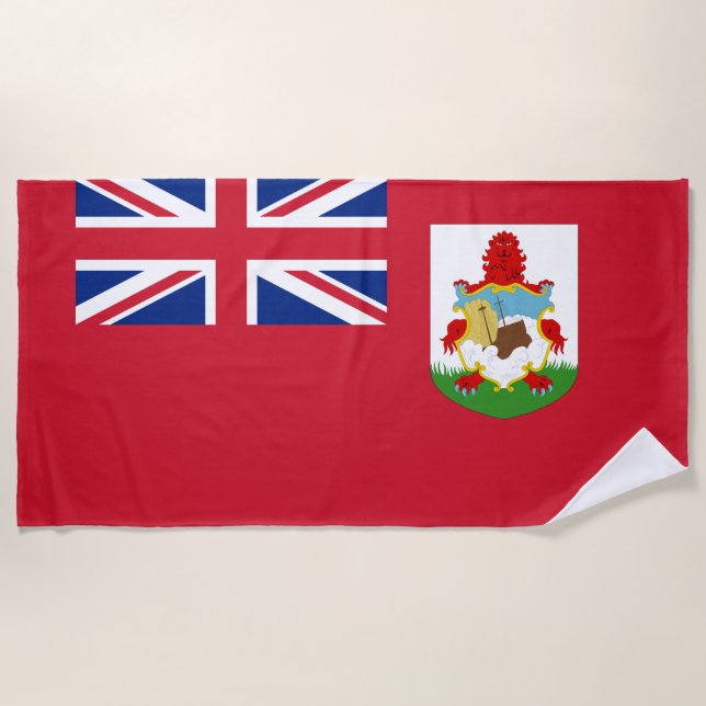 Serviette De Plage Drapeau des Bermudes Beach Towne (Devant)