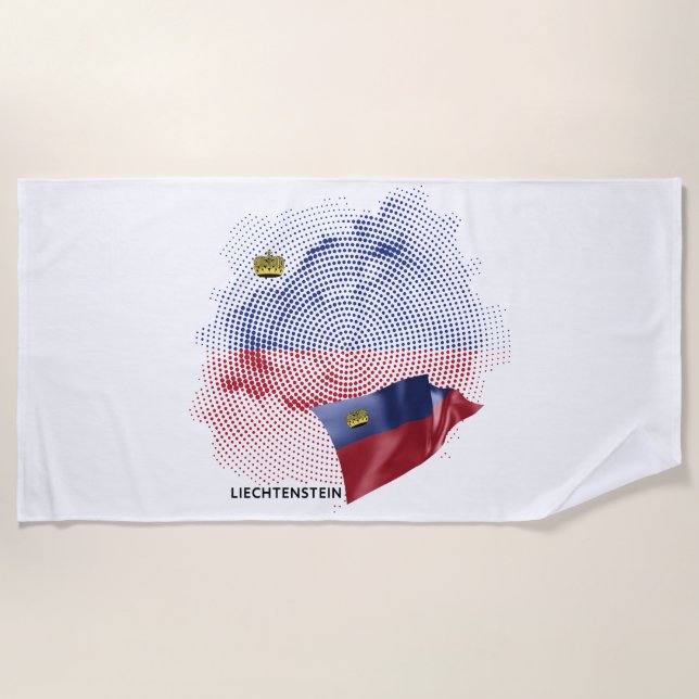 Serviette De Plage Drapeau des États-Unis (Devant)