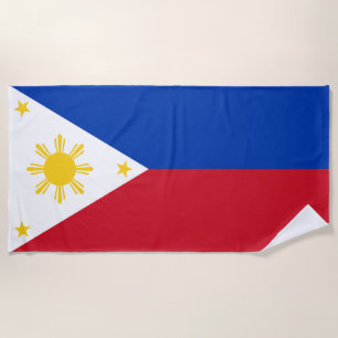 Serviette De Plage Drapeau des Philippines