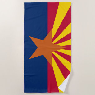 Serviette De Plage Drapeau d'État de l'Arizona