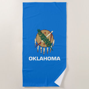 Serviette De Plage Drapeau d'état de l'Oklahoma