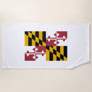Serviette De Plage Drapeau d'État du Maryland