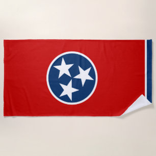 Serviette De Plage Drapeau d'État du Tennessee