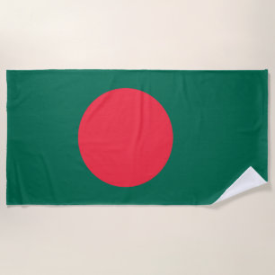 Serviette De Plage Drapeau du Bangladesh (Bangladesh)