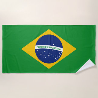 Serviette De Plage Drapeau du Brésil Bandeira do Brasil