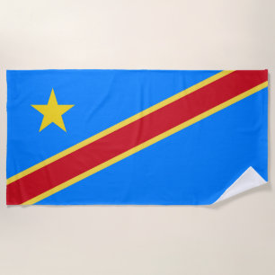 Serviette De Plage Drapeau du Congo