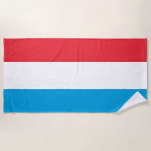 Serviette De Plage Drapeau du Luxembourg