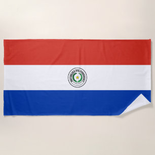 Serviette De Plage Drapeau du Paraguay