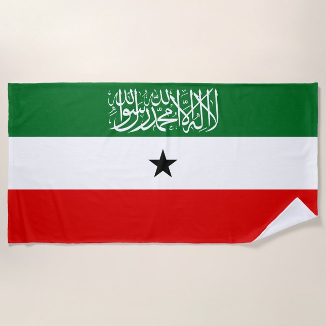 Serviette De Plage Drapeau du Somaliland (Devant)