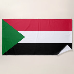 Serviette De Plage Drapeau du Soudan