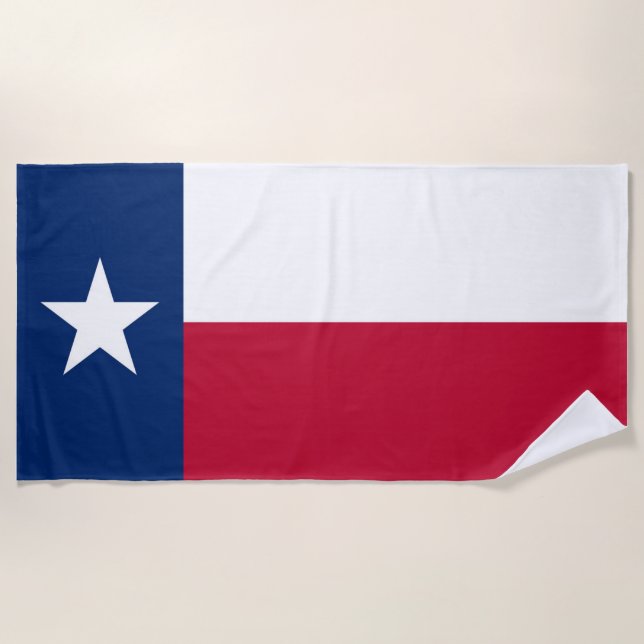 Serviette De Plage Drapeau du Texas (Devant)
