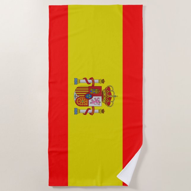 Serviette De Plage Drapeau espagnol (Devant)
