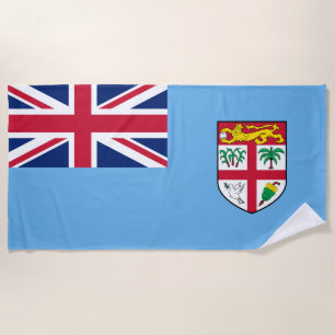 Serviette De Plage Drapeau fidjien (Fidji)