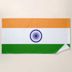 Serviette De Plage Drapeau Inde