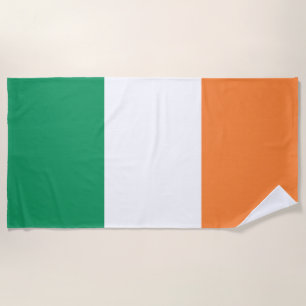 Serviette De Plage Drapeau irlandais